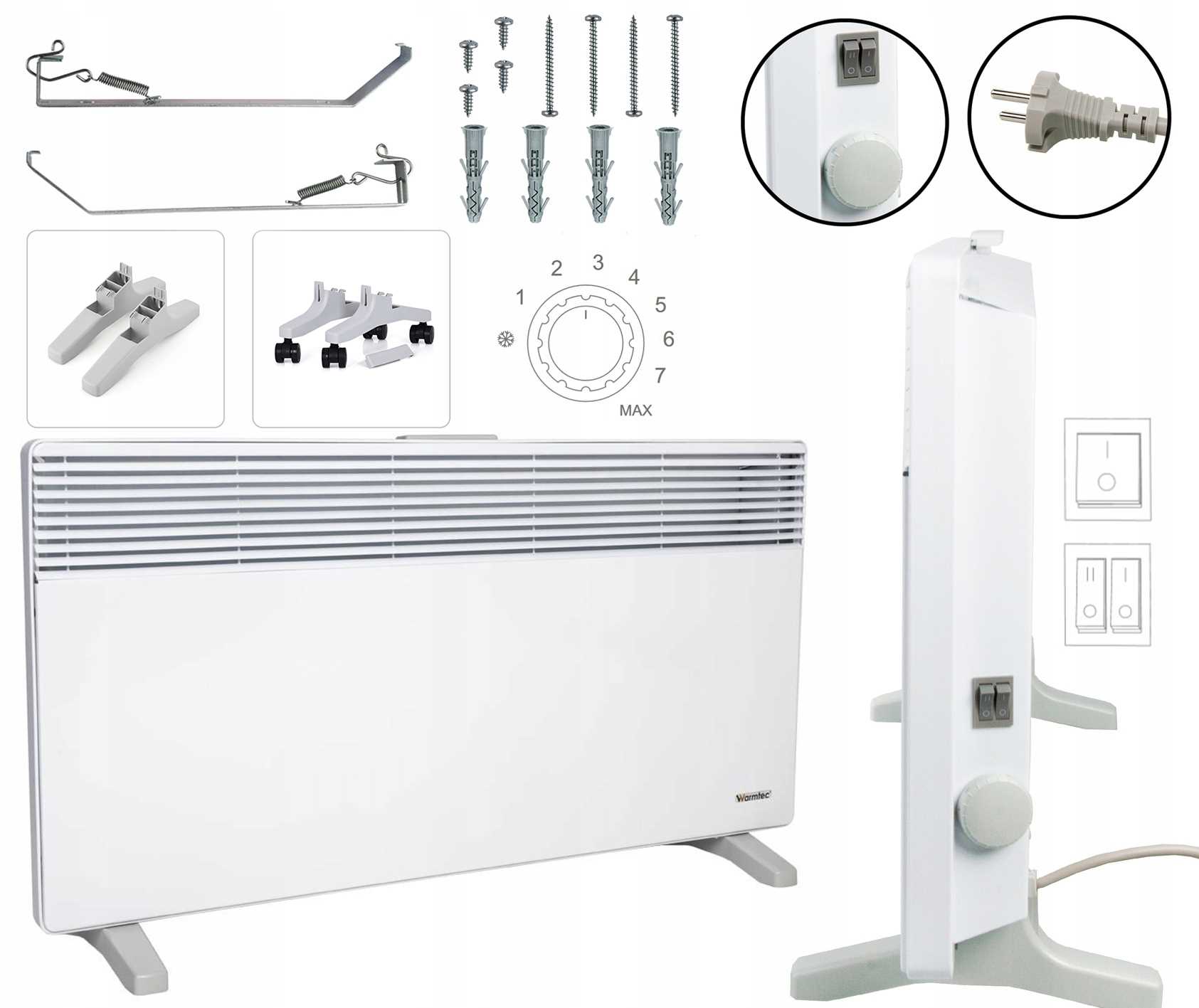 Elektrický nástěnný radiátor Warmtec EWX-2000W