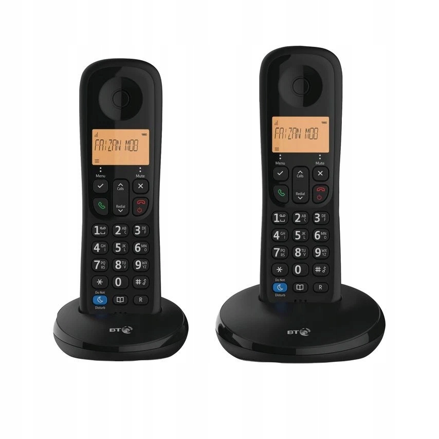 Bt Everyday Phone Twin Bezdrátový domácí telefon Dect Černý