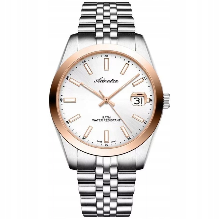 Pánské Hodinky Adriatica A1299.R113Q stříbrný náramek