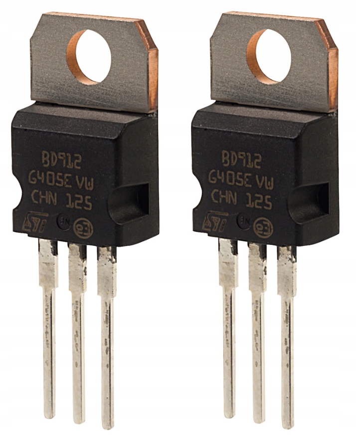 2× TRANZYSTOR BD912 PNP 15A 100V TO220
