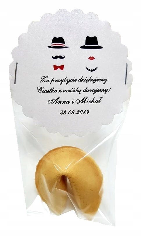 

Ciasteczko z Wróżbą upominki dla gości podziękowan