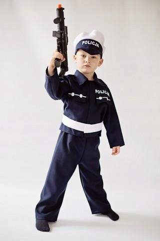 Strój Policjant Mundur Lux ST855 98/104