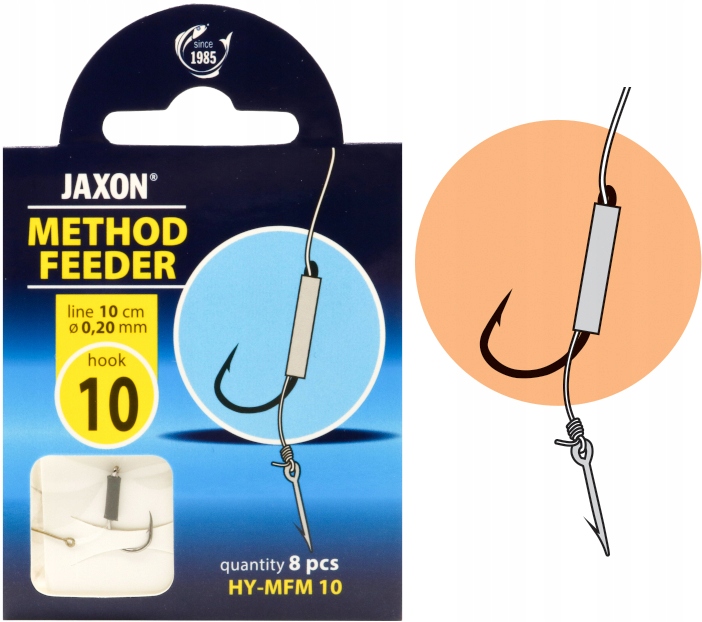 

Haczyki Method Feeder Jaxon 8szt. przypon igła 10