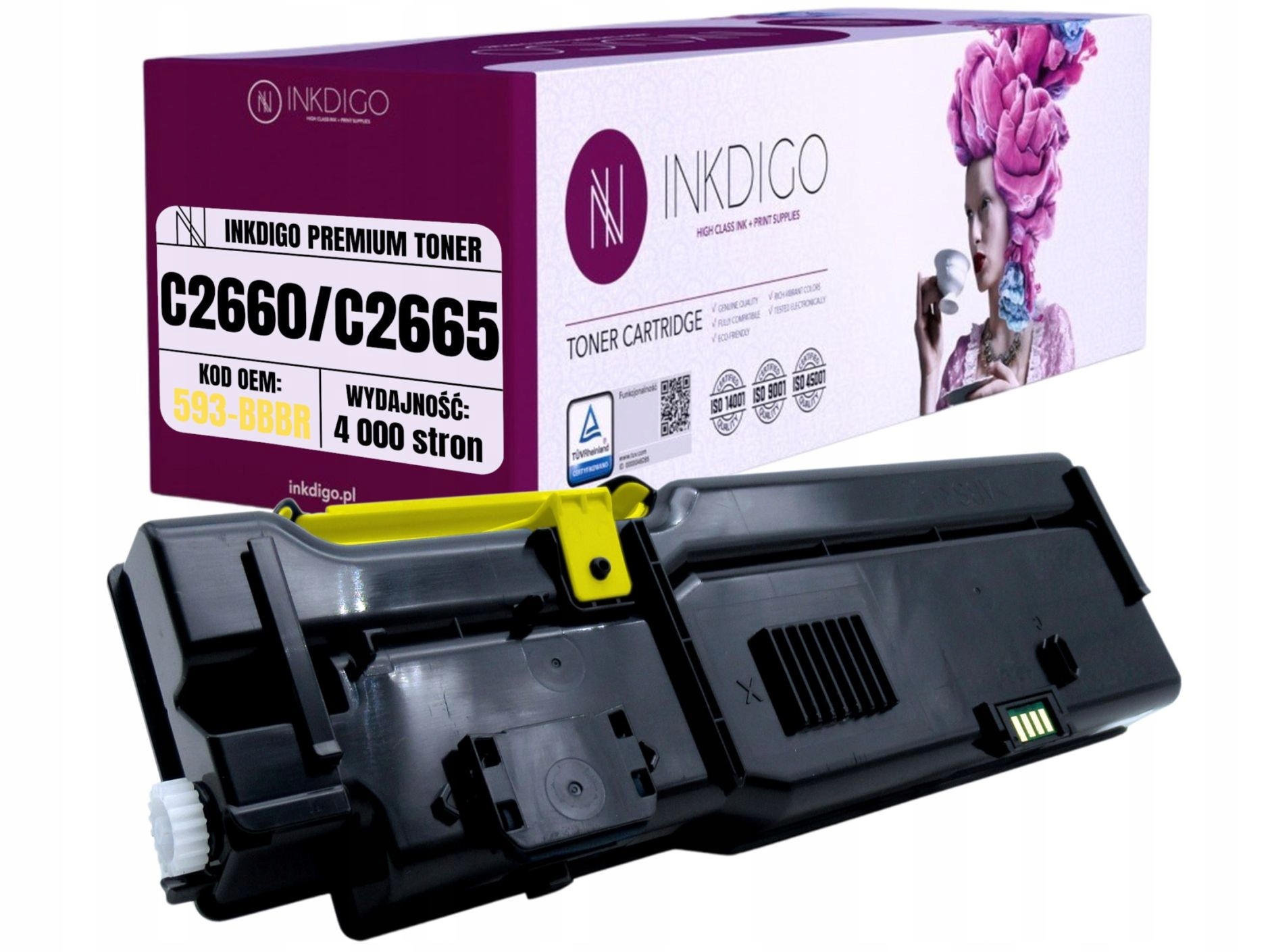 Náhradní toner 593-BBBR pro tiskárny Dell C2660dn C2665dnf