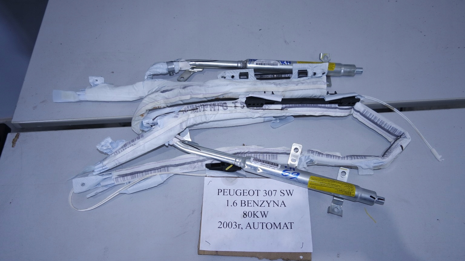 ПОДУШКА БЕЗОПАСНОСТИ ЗАНАВЕС ЛЕВЫЙ ПРАВЫЙ 307 SW 9639351280