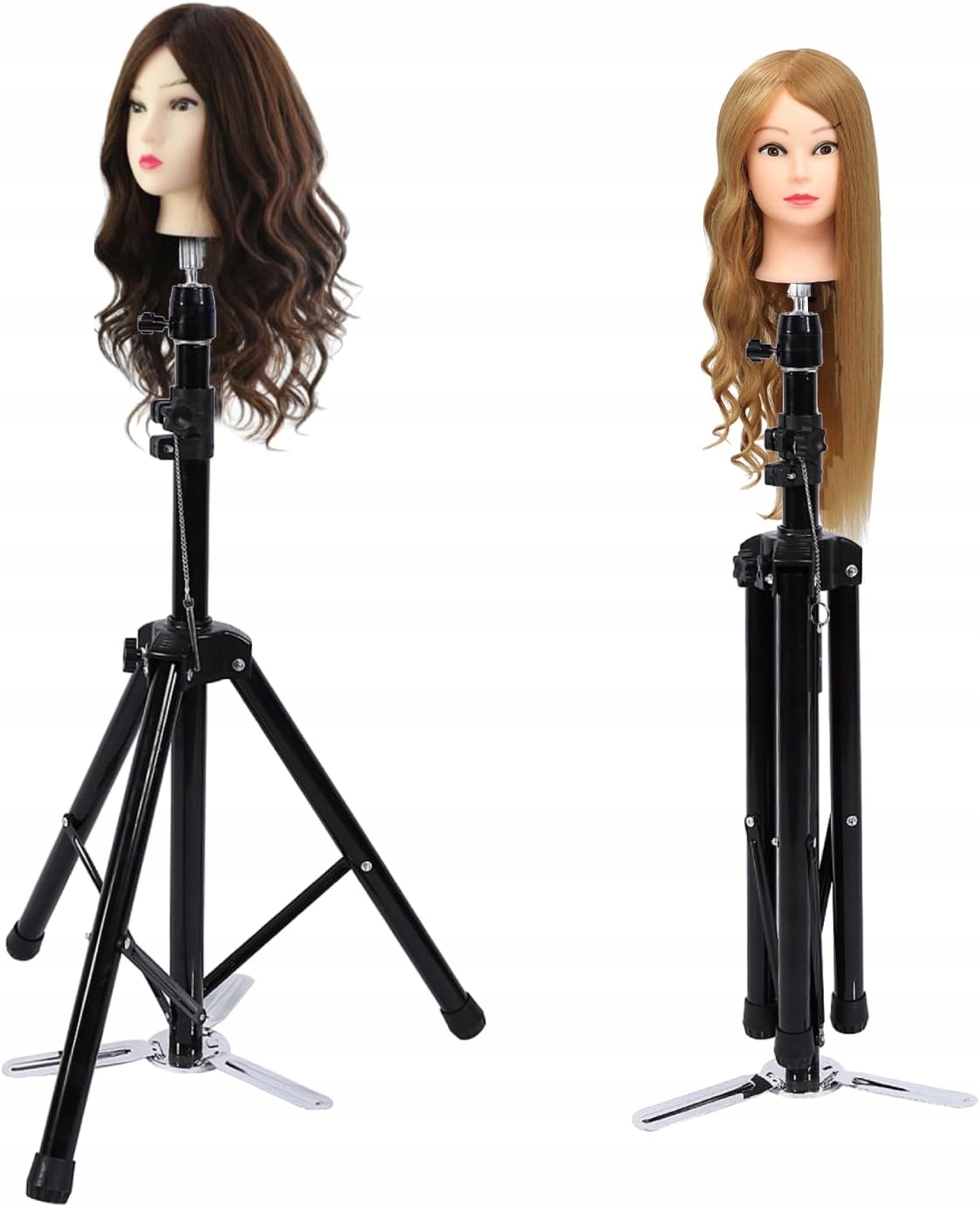 Skládací stojan pro kadeřnickou hlavu 1.6 m Nastavitelný trojnožkový stativ