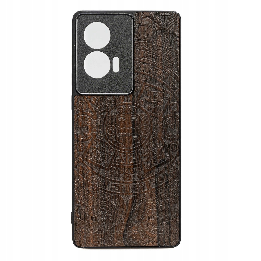 Dřevěné Pouzdro Bewood pro Motorola Edge 50 Fusion Kalendář Aztécký Ziricote