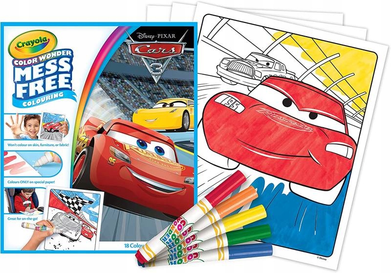 

Crayola Kolorowanka Color Wonder Cars 3