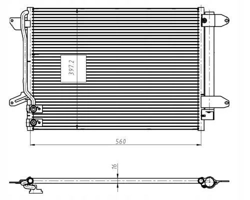 nrf 350507 конденсатор, радиатор кондиционера