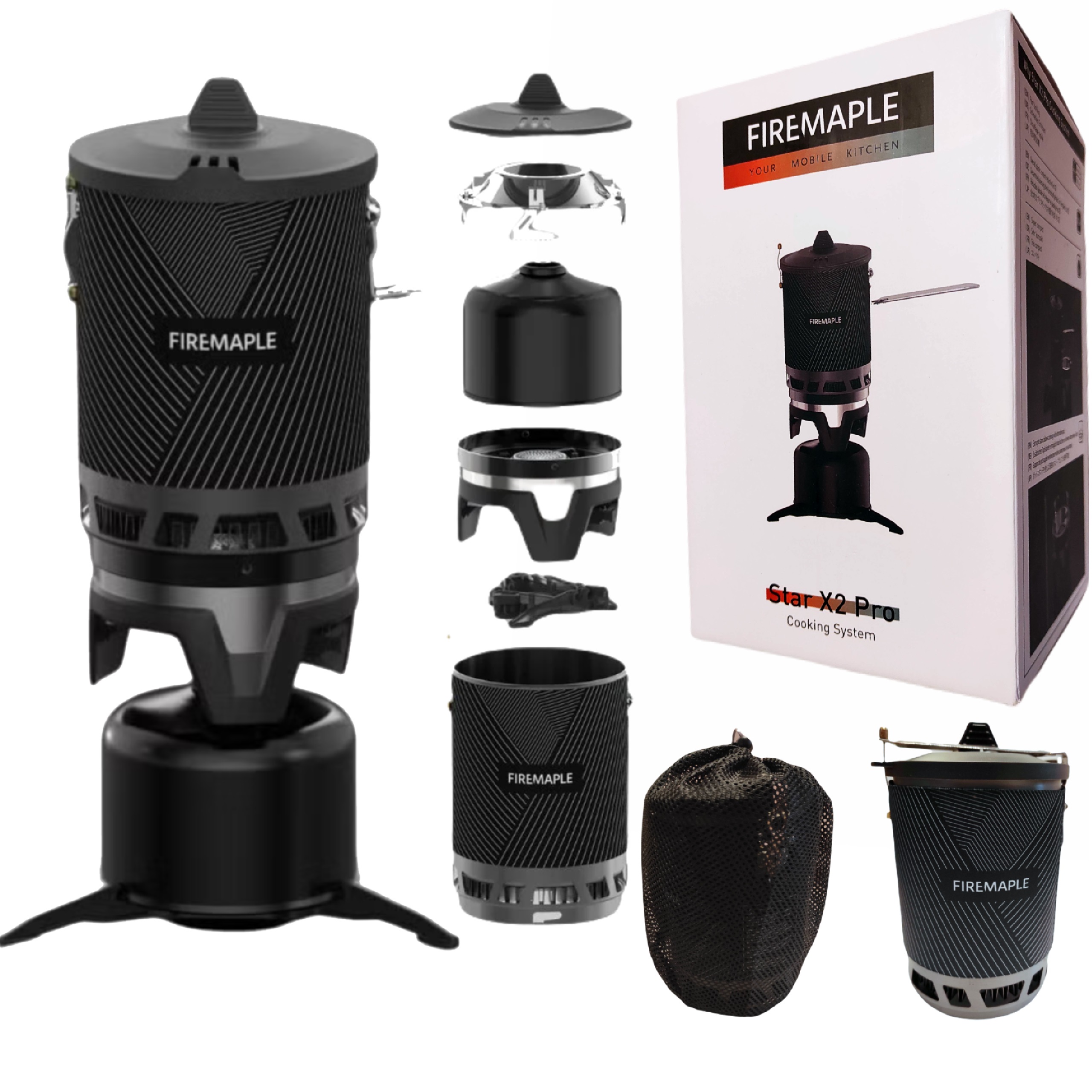 Plynový turistický vařič Fire-Maple Fms Star X2 Pro hořák hrnec 2200 W