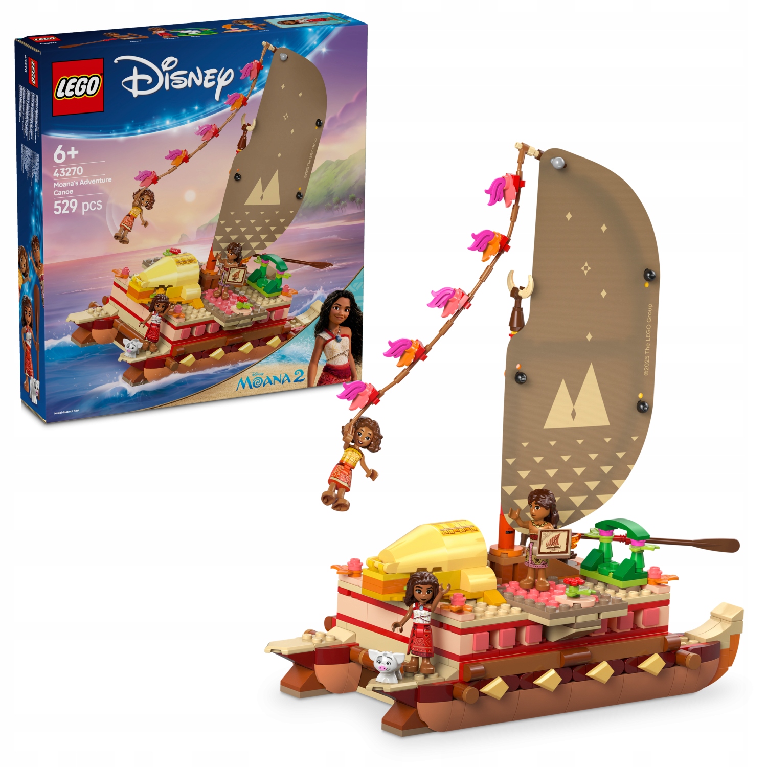 Lego Disney 43270 Vaiana a dobrodružství na kánoi