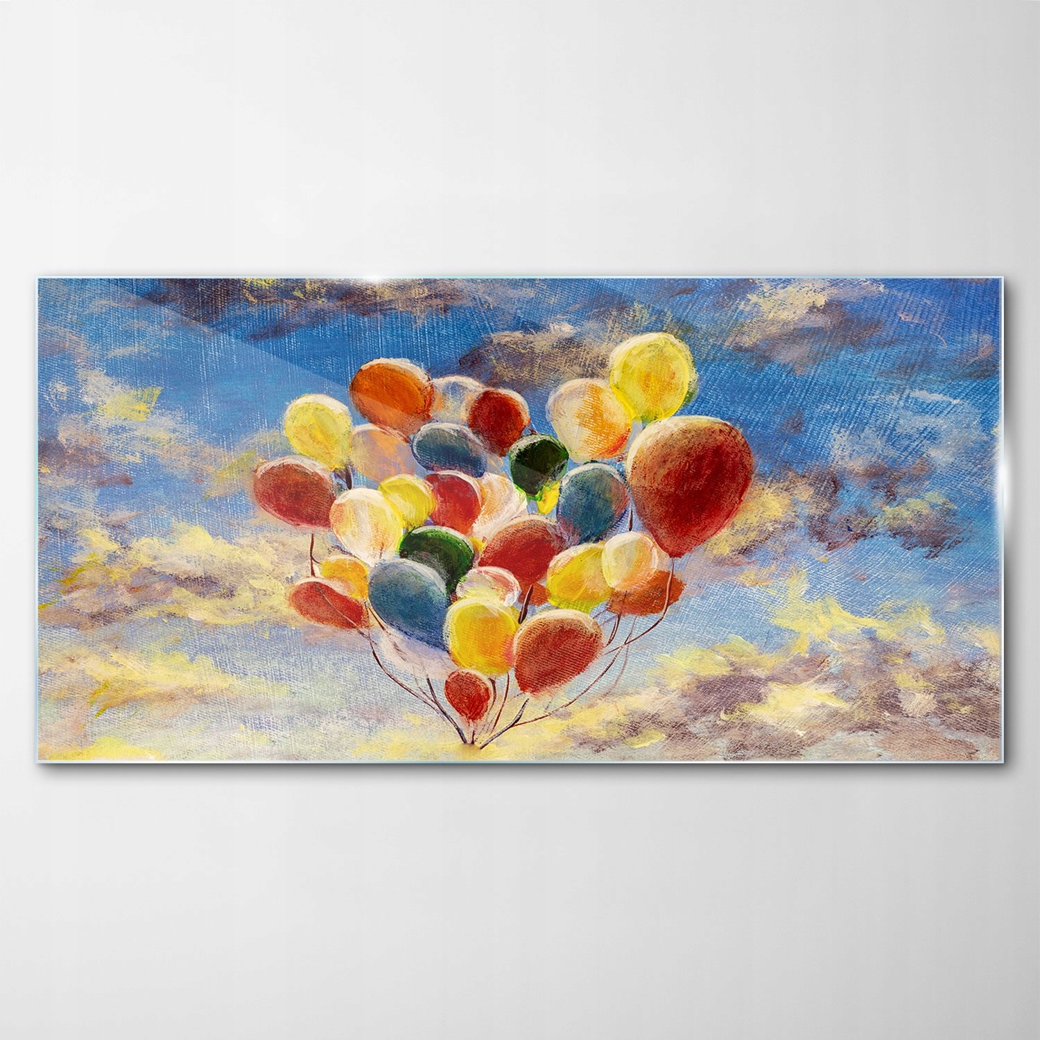 

Obraz Szklany Dekor Balony Niebo Chmury 100x50