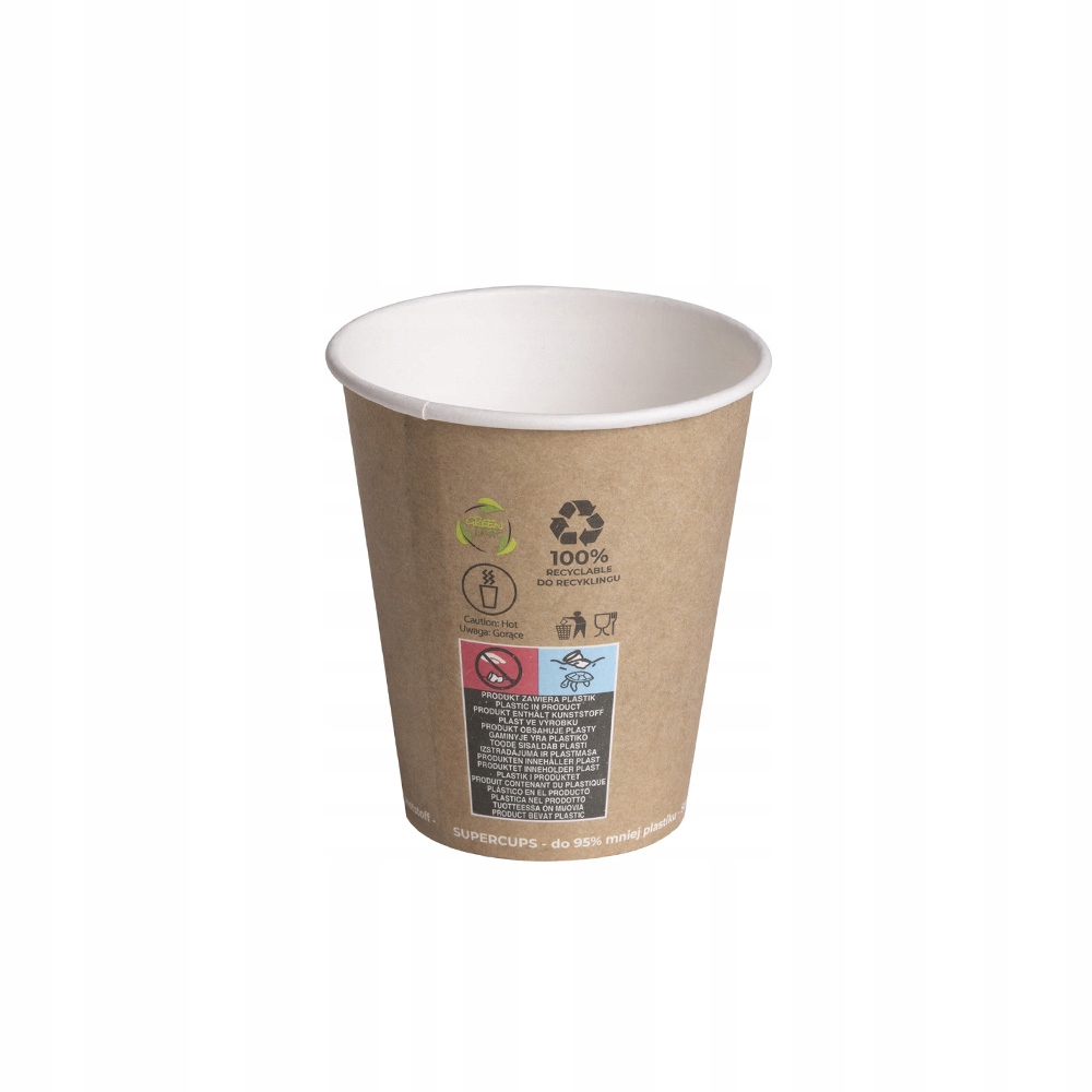 

Kubek jednorazowy papierowy kraftowy 300ml 50szt