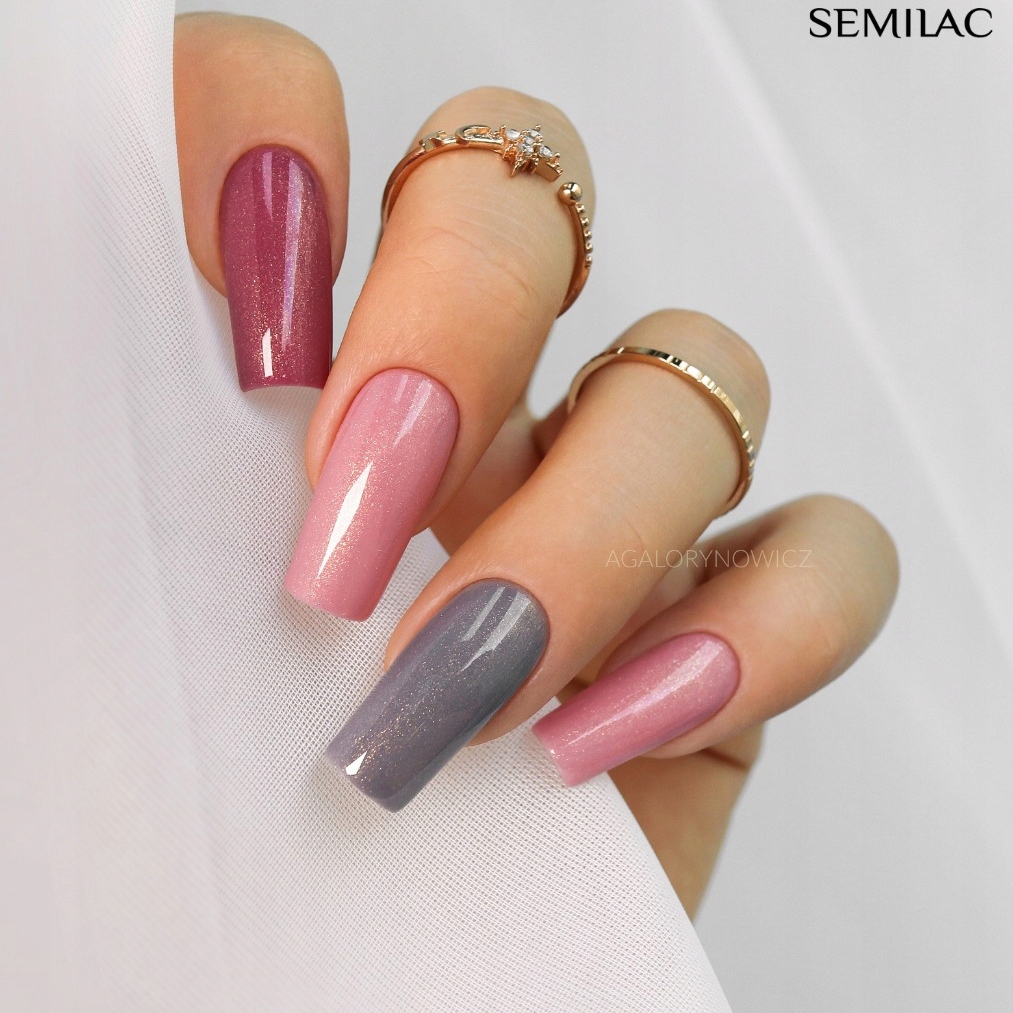 SEMILAC 377 Shimmer Stone Ruby Lakier Hybrydowy 7ml Marka Semilac