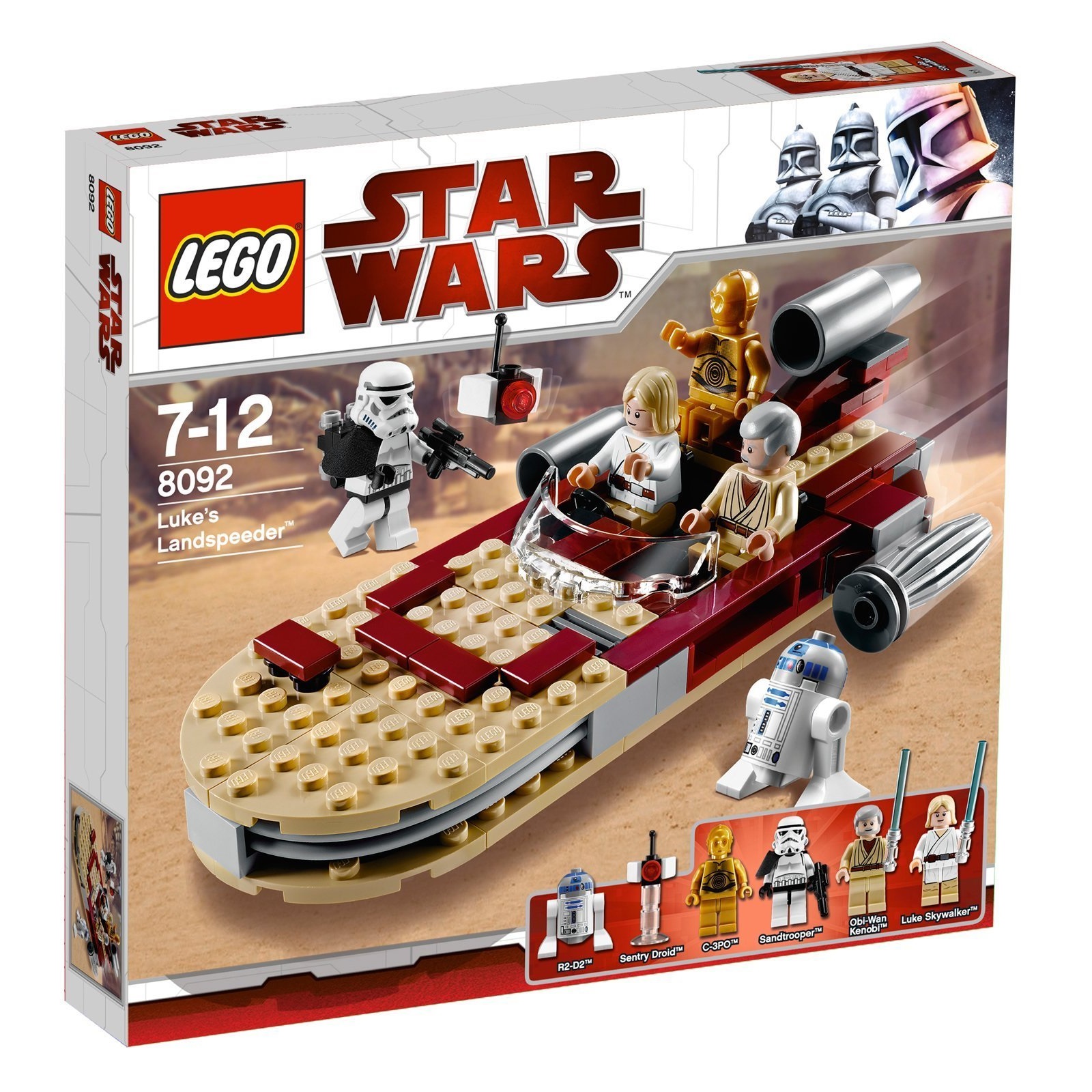 Lego Star Wars Landspeeder 8092 Obi-Wan Kenobi Luke Skywalker Misb 2010