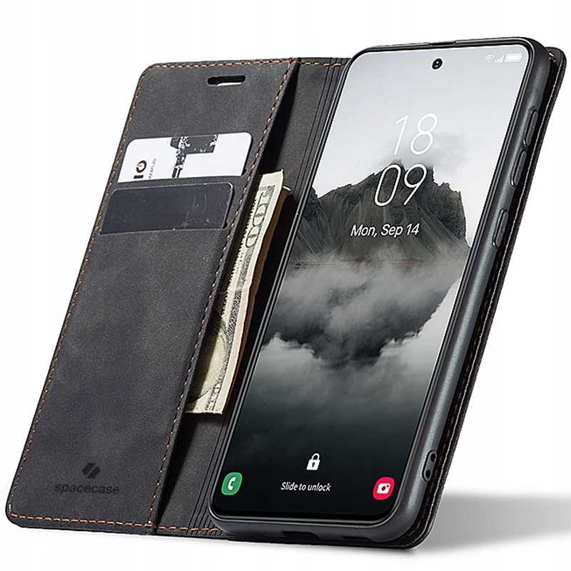 Spacecase Peněženka Galaxy S24+ černá
