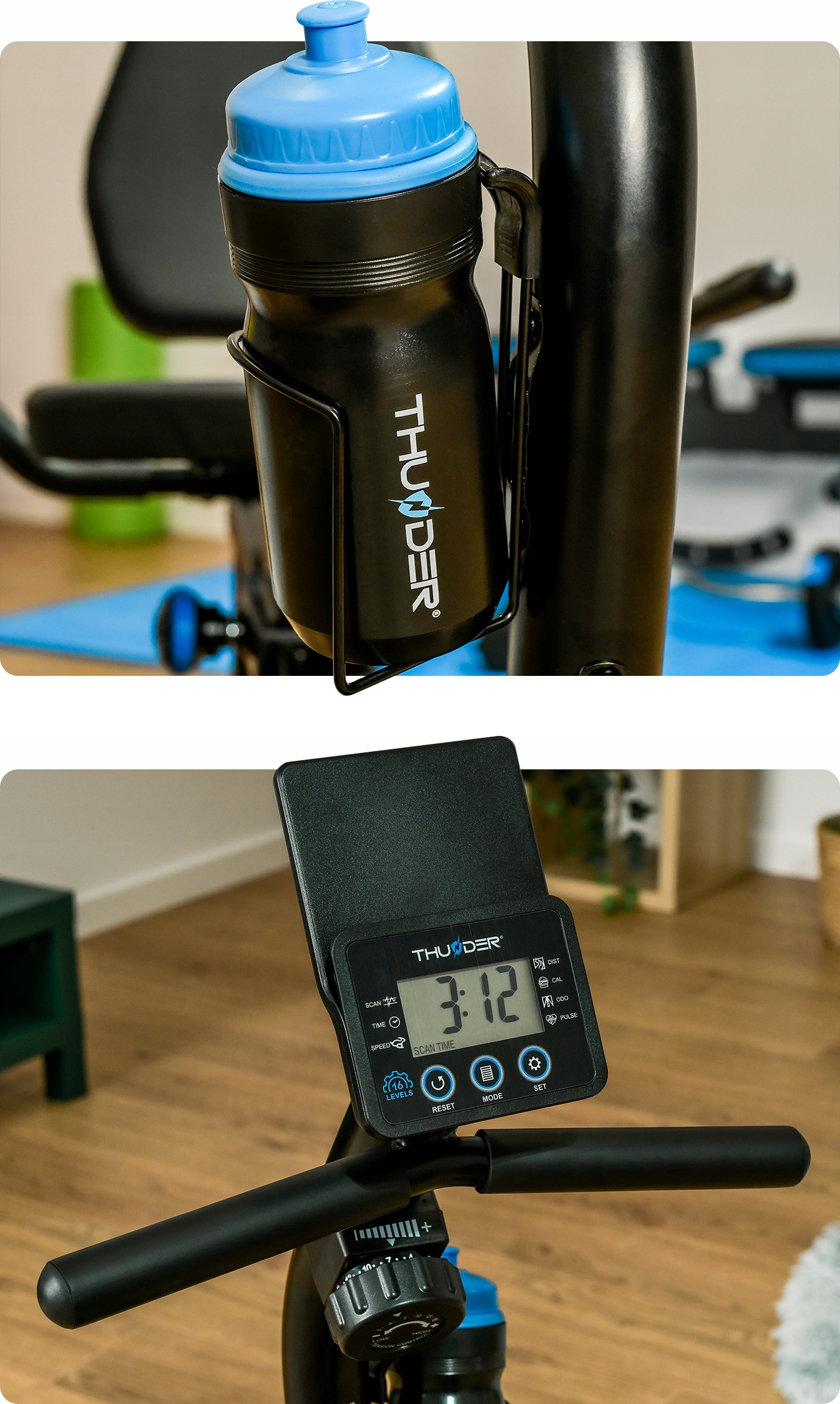 Rower stacjonarny magnetyczny rowerek treningowy poziomy do ćwiczeń Thunder Model JET