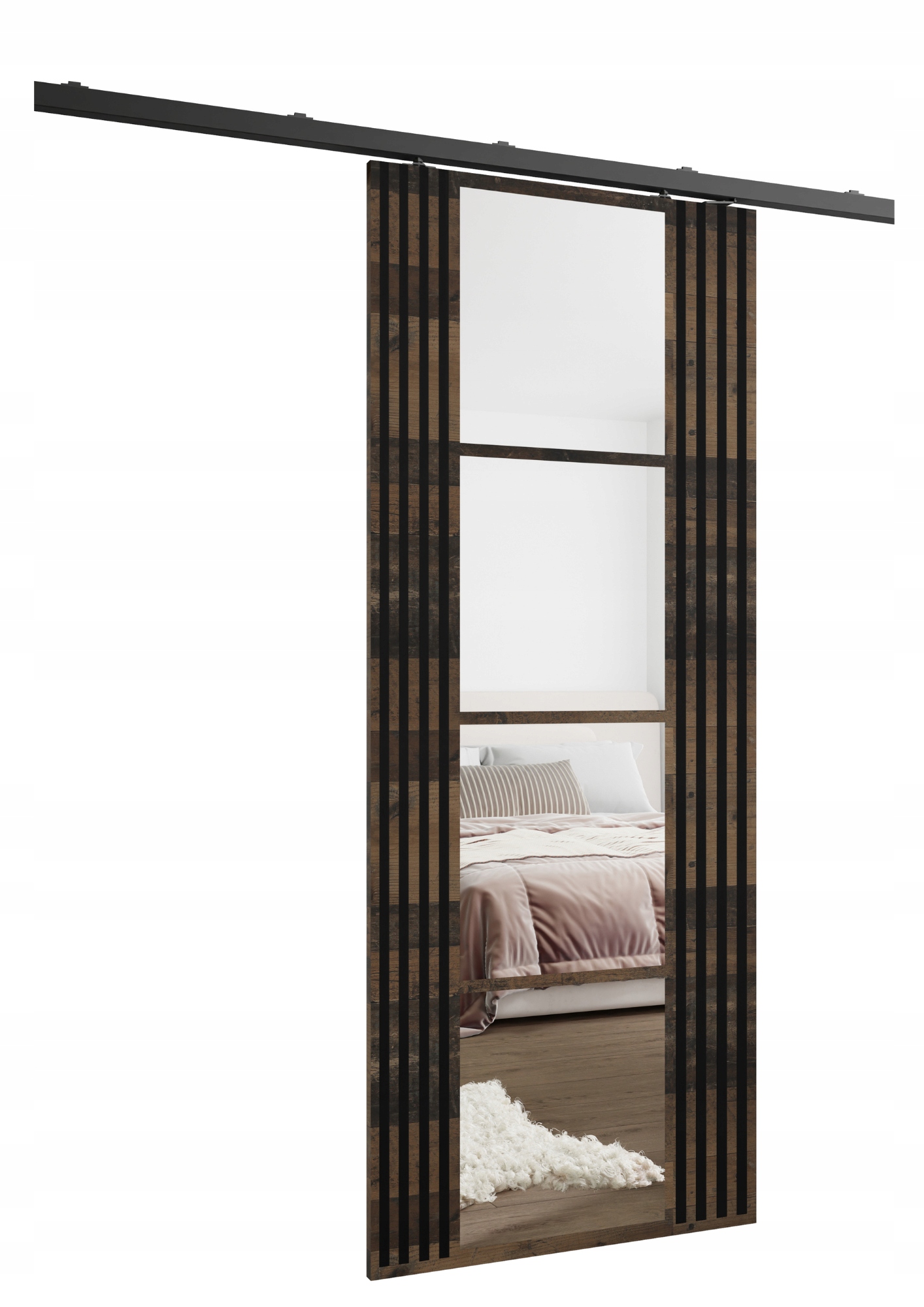 Posuvné nástěnné dveře HS-45 Endi 80 old style lamely