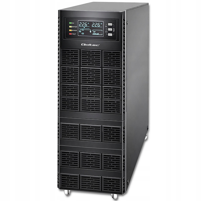Záložní zdroj Ups Qoltec 10kVA 10000W On-line s LCD a Epo