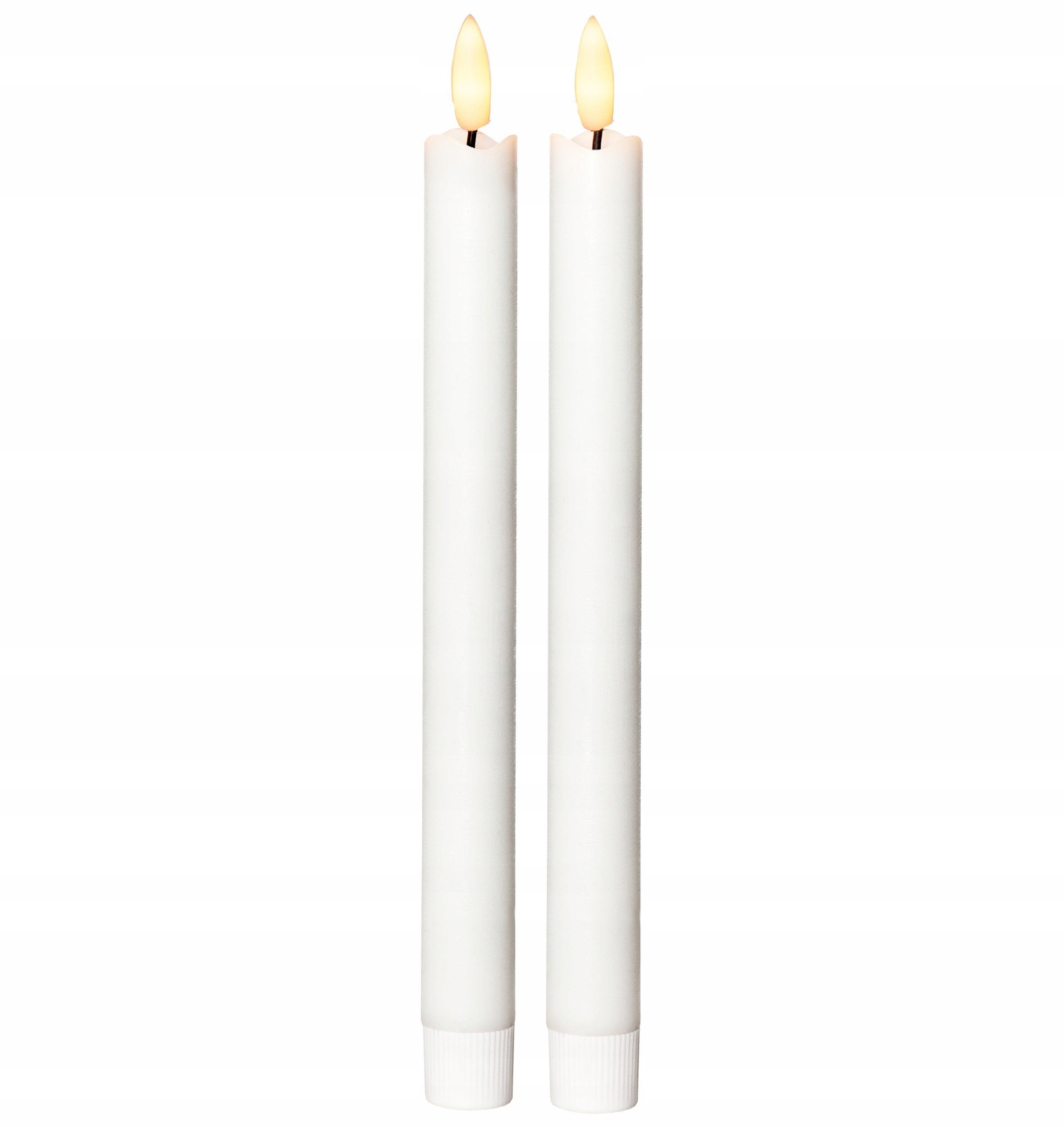 

Zestaw dwóch świec Led h 25 cm Szwedzka dekoracja