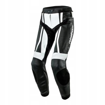 SPODNIE SKÓRZANE REBELHORN PISTON IIBLACK/WHITE 58