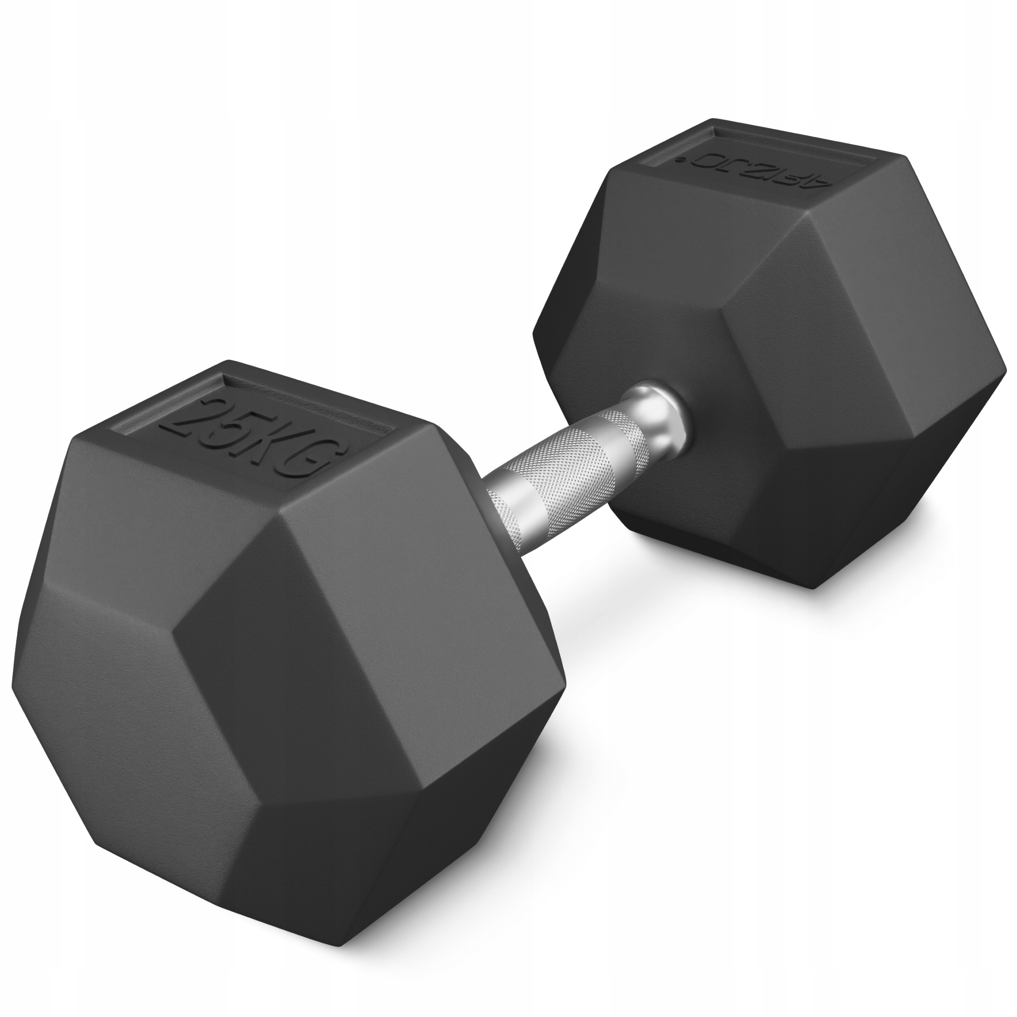 Činka Závaží Litinová Pogumovaná Činka Hex Pevná Odolná 25 kg