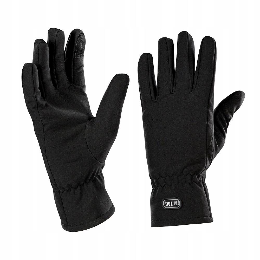 M-Tac Rękawice Taktyczne Zimowe Ocieplane Wodoodporne Soft Shell Black M