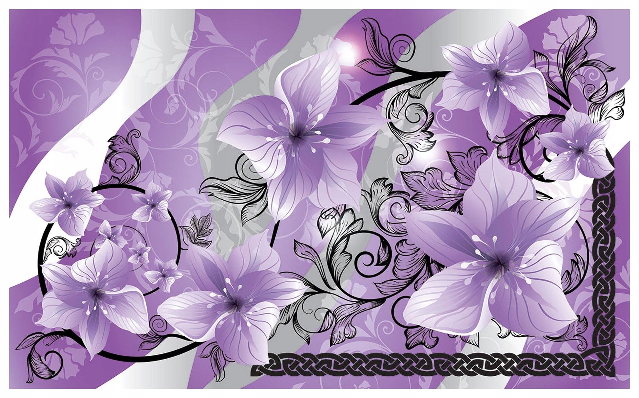 Fototapeta Fialové kvety vinylová elegancia a štýl 208x146 lepidlo