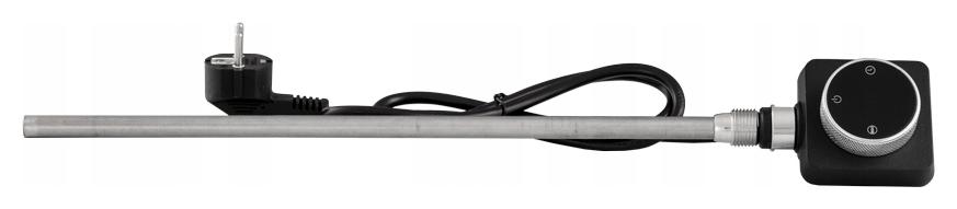 Elektrická Vykurovacia Tyč Spin Do Kúpeľňového Radiátora 400W Čierna