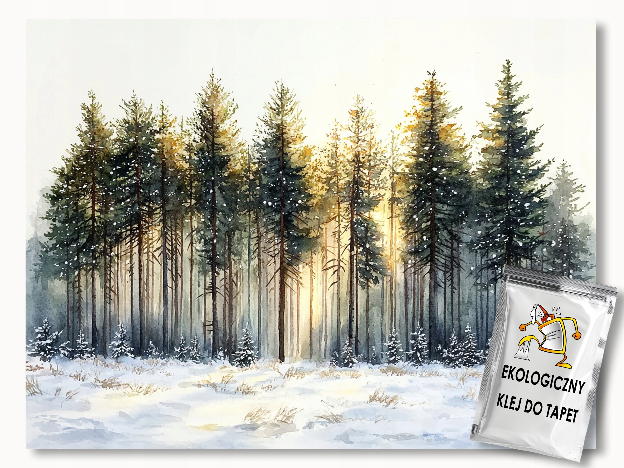 Fototapeta Flizelina Les Zima Stromy Sníh Krajina Příroda 250x175 110g