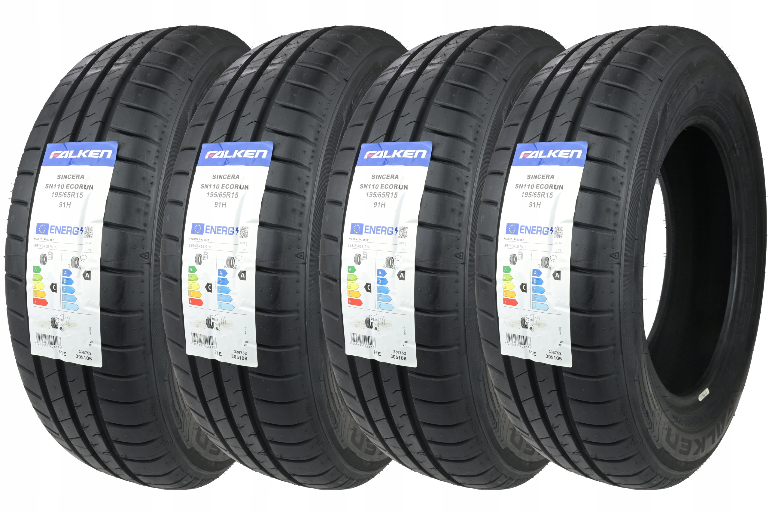 

4 x 195/65R15 91H Sincera SN110 Ecorun Falken Lato