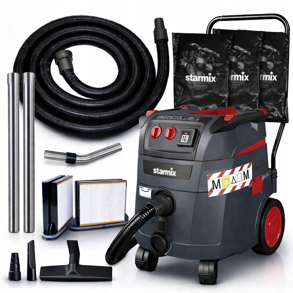 Odkurzacz przemysłowy z otrząsaczem Starmix 1635m Safe Odkurzacz klasa m