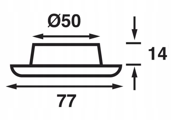 Lampa sufitowa wpuszczana chrom Batsystem 9475c Numer katalogowy części 9475c