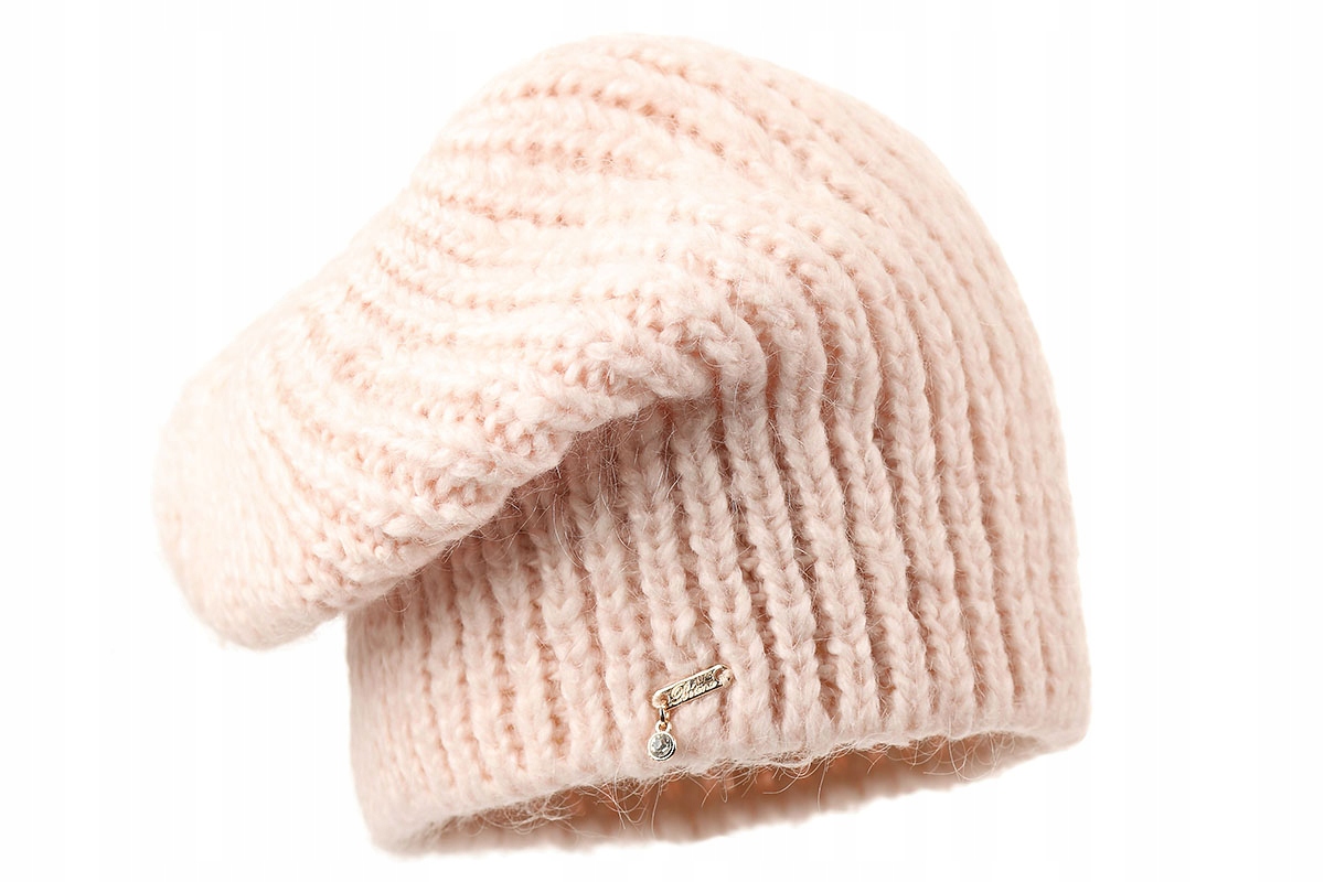 

Czapka damska Ruta Pudrowy róż Polski producent