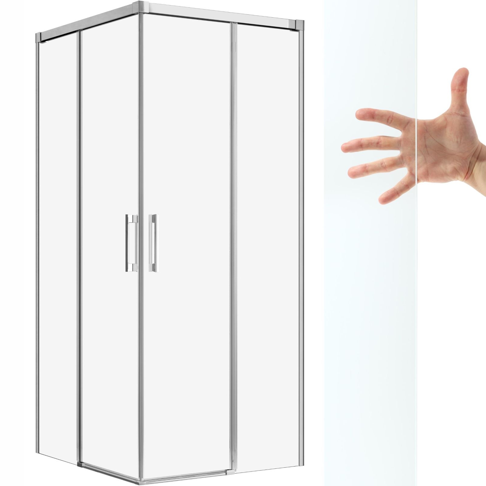 Kabina prysznicowa 100x120 Idea Kdd przejrzyste