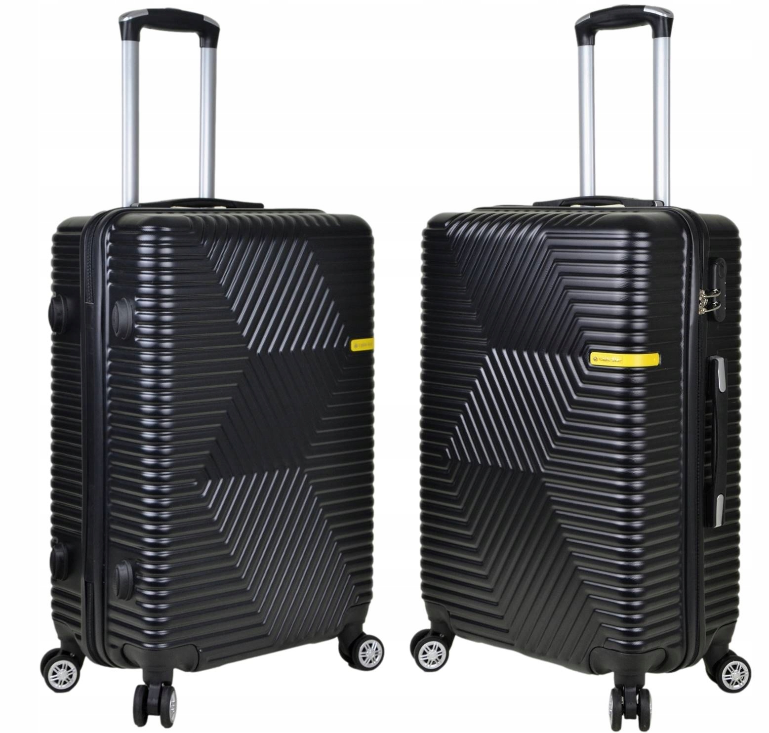 Średnia walizka poliwęglan firmy SunBag model Libra poj 65 l kolor czarny