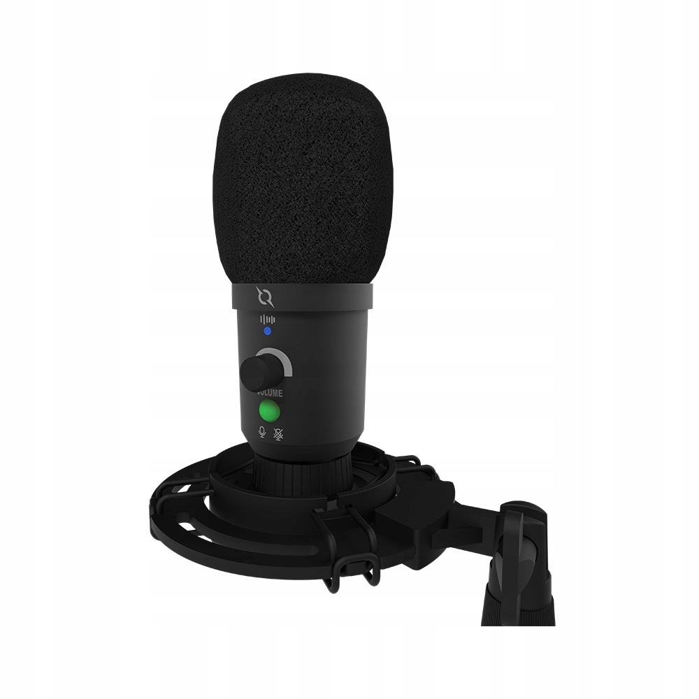 Usb kondenzátorový mikrofon Profesionální Čistý Stabilní Černý 20 cm