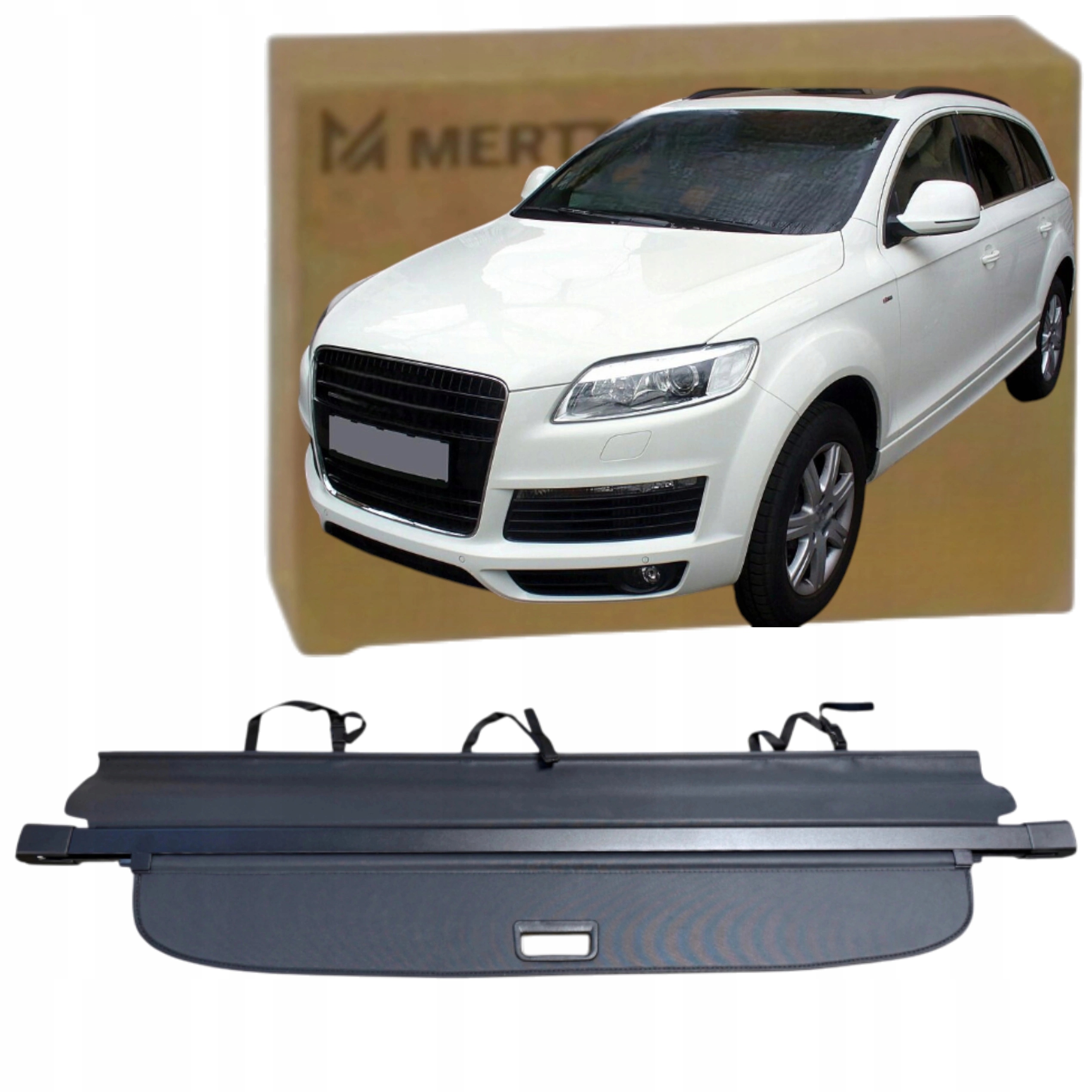 Nová! Roleta Do Zavazadlového Prostoru černá barva Audi Q7 4L 2005-2015