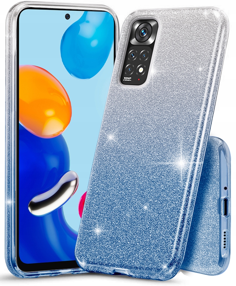 

Etui Brokat Case Szkło do Xiaomi Redmi Note 11 11S