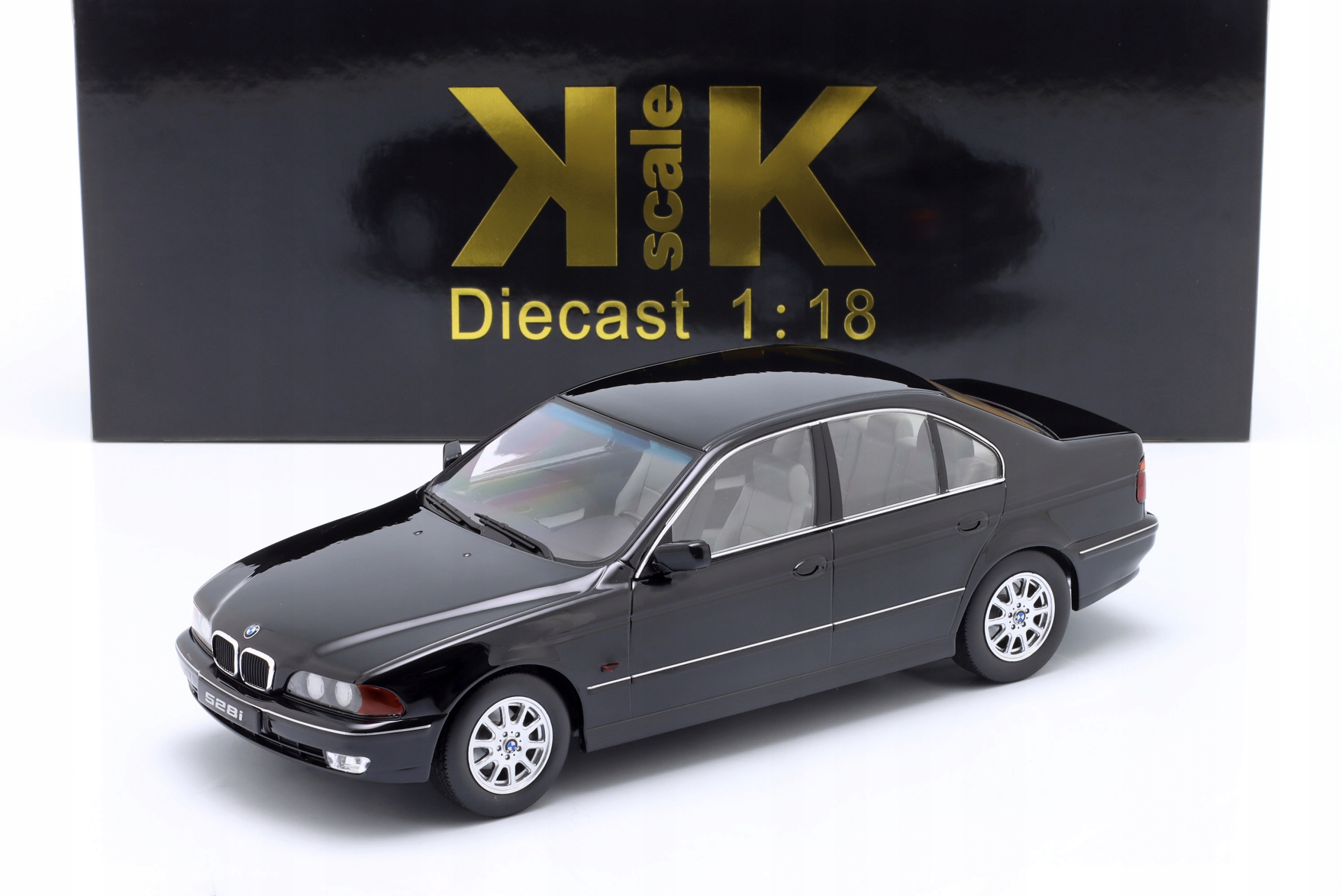 Kk Scale Bmw 528i (E39) Sedan 1995 Black metallic 1:18