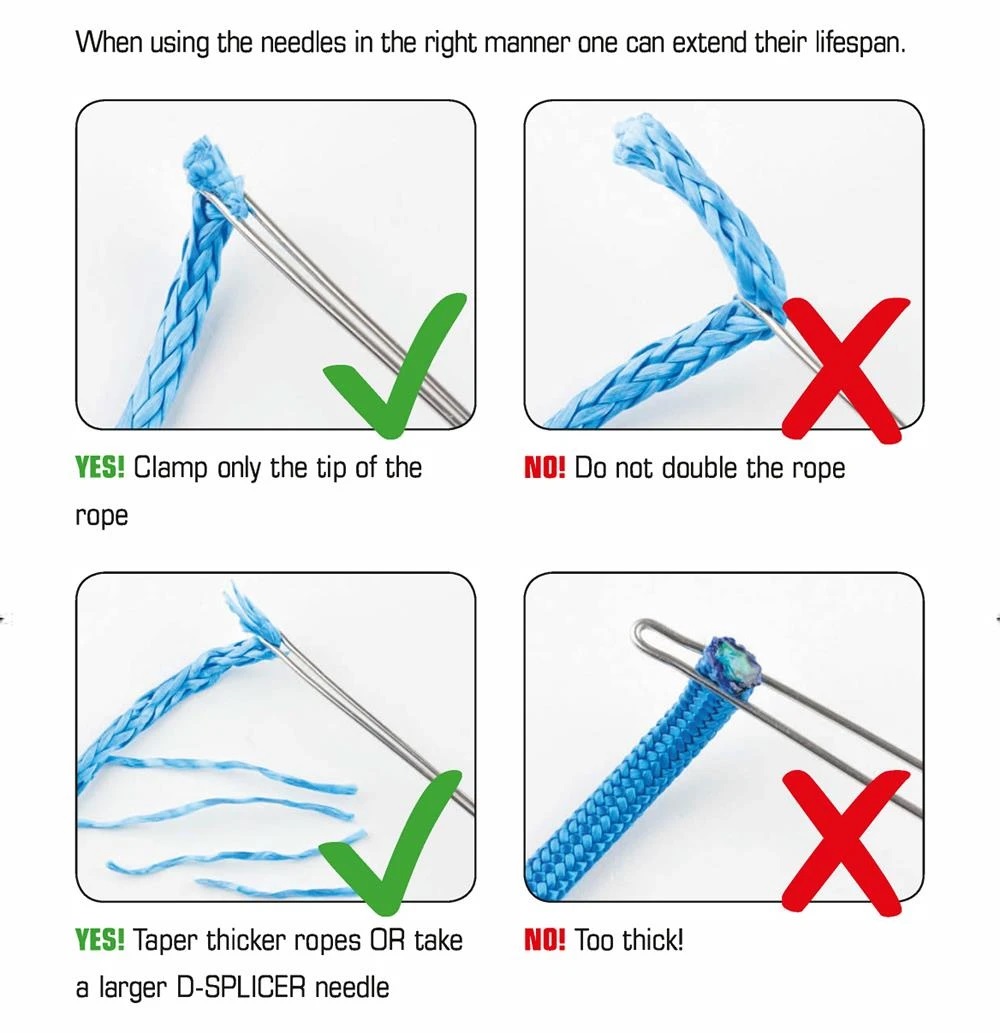 D-SPLICER F20 IGŁA SPLAIS do PRZEPLOTÓW LIN 4-6mm Marka D-SPLICER