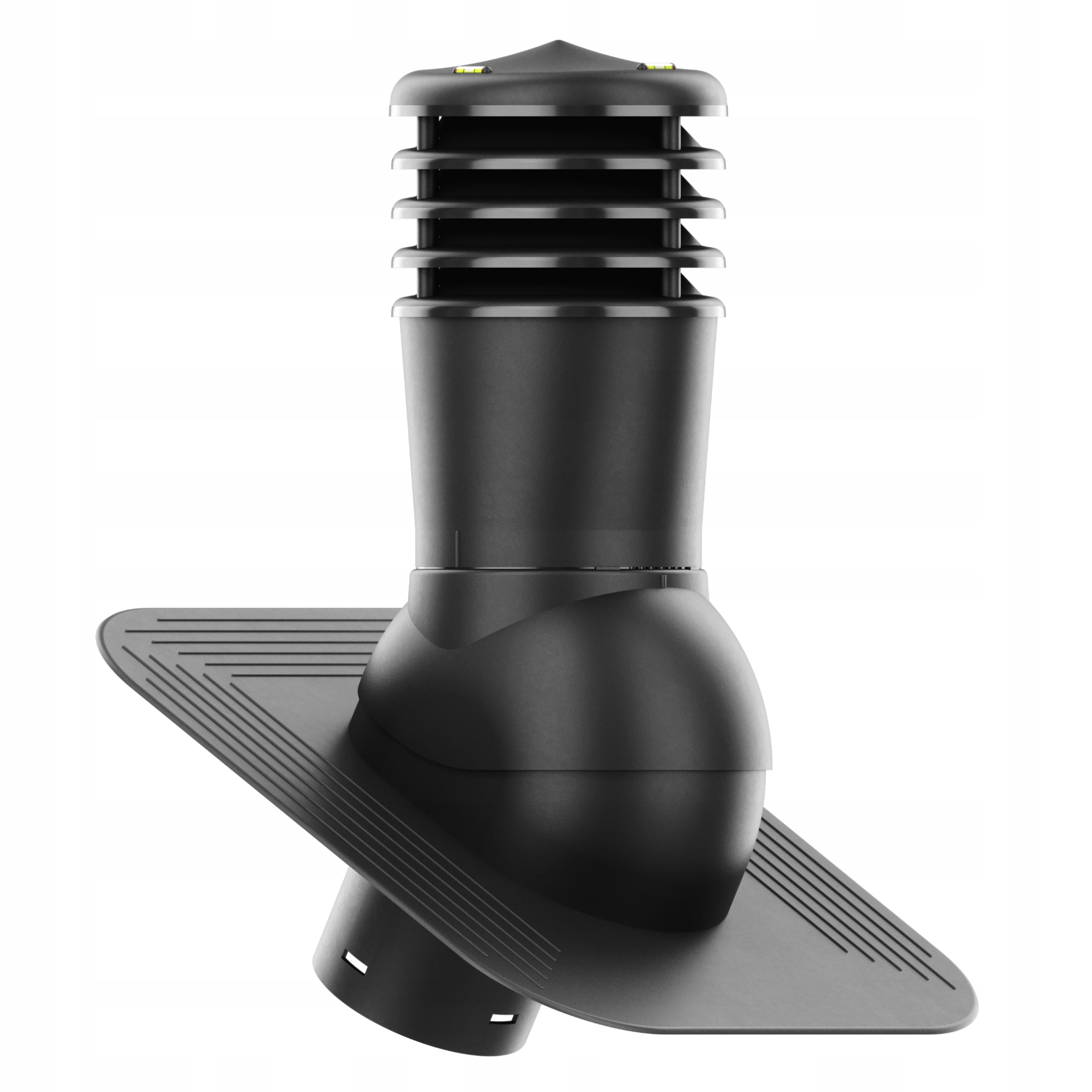 Větrací komín nezateplený Smart fi150 pod Asfaltový Šindel/pape Černý 9005