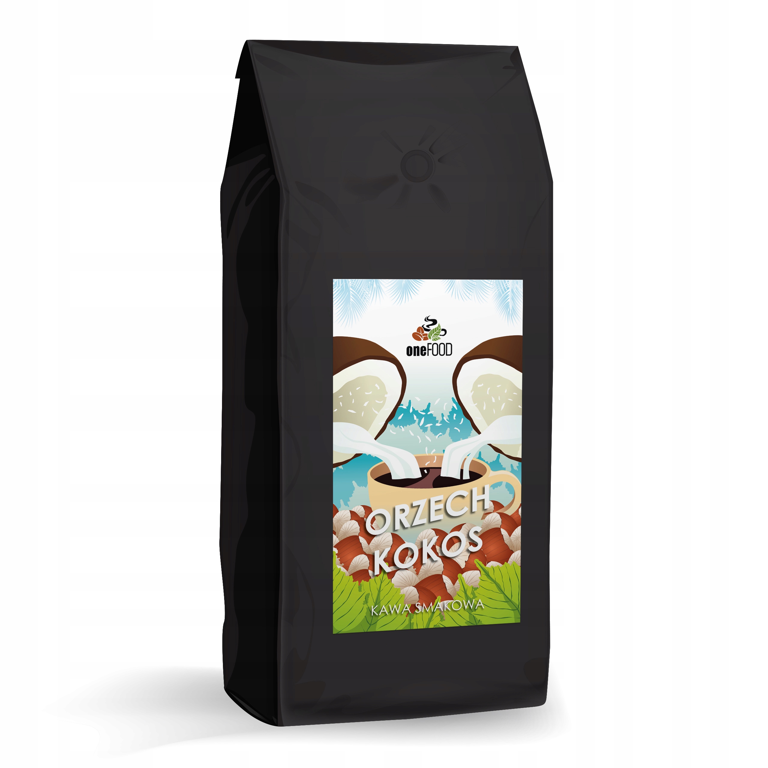 Levně Káva Ořech-kokos – 1 kg zrnková