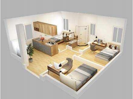 Kontener mieszkalny socjalny biurowy 35m składany Długość 5.9 m