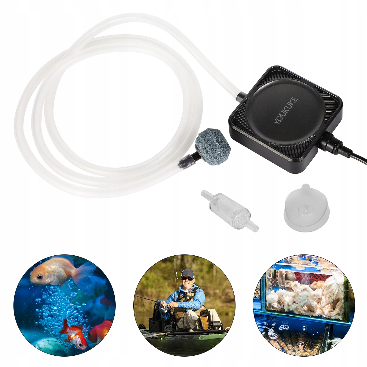 Levně Velmi tichý provzdušňovač pro akvárium, mini vzduchová pumpa do akvária