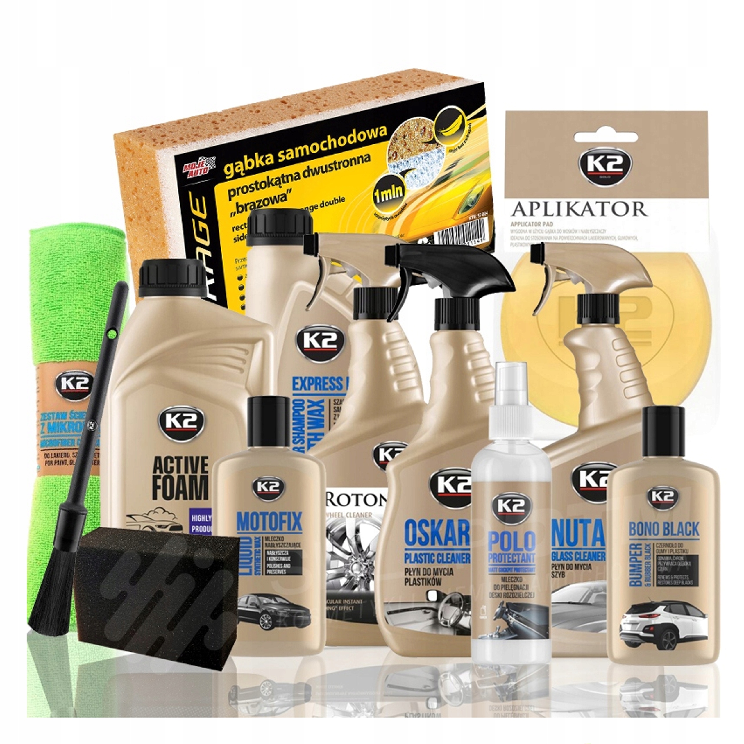 K2 sada autokosmetiky, mytí, čištění auta, dárek