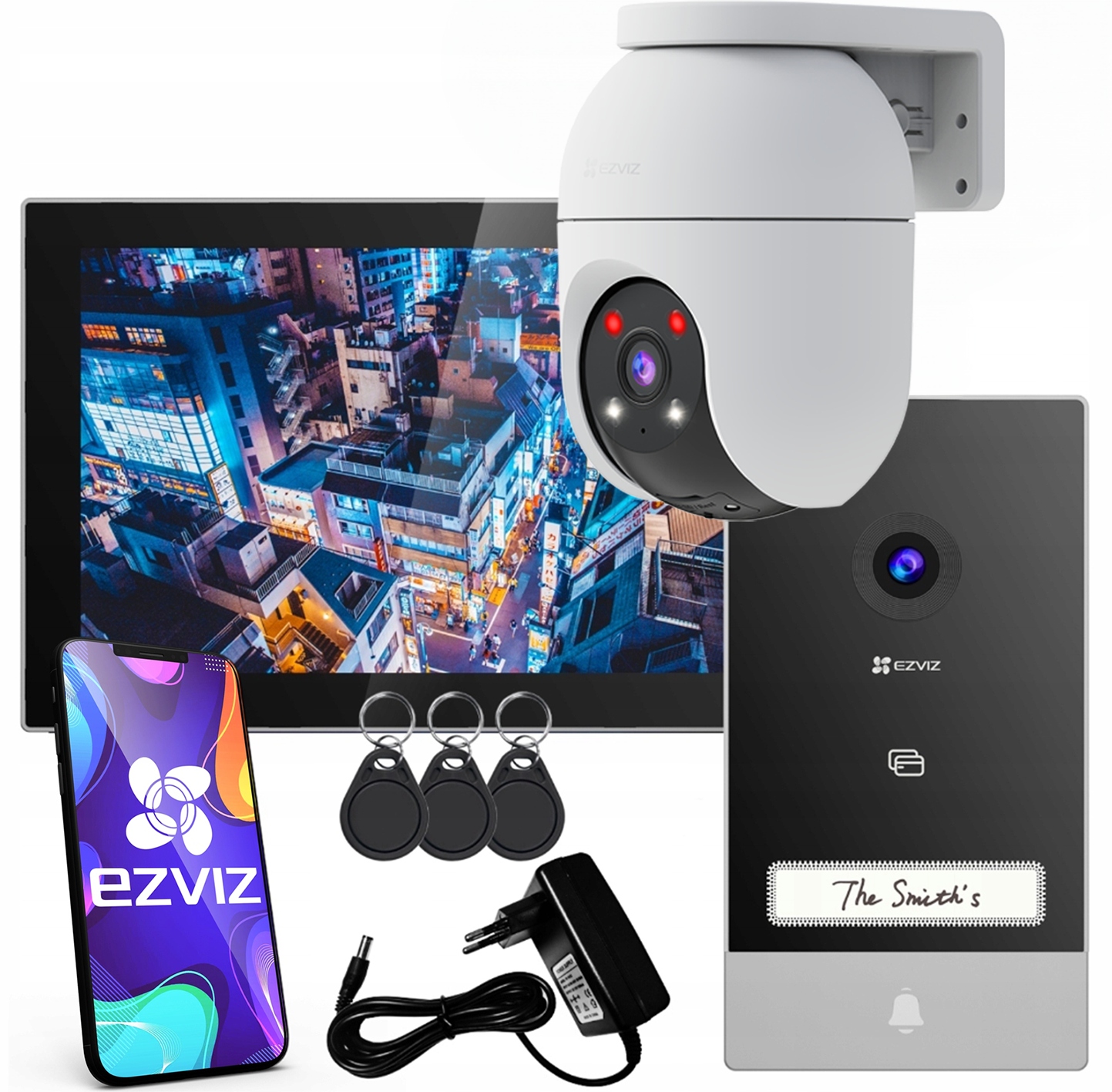Videovrátnik Ezviz HP7 Mobilná aplikácia Brána WiFi kamera 360°