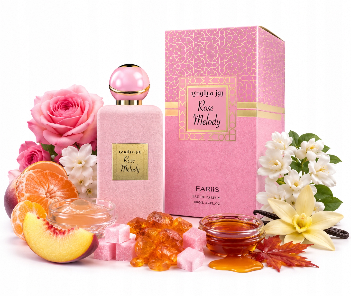 Oryginalne Perfumy Arabskie Fariis Rose Melody 100ml Edp