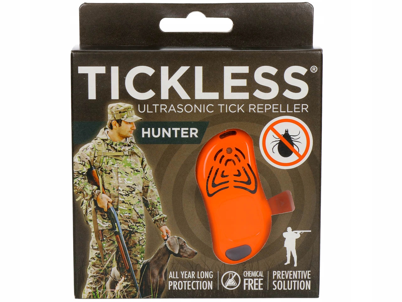 OCHRONA PRZED KLESZCZAMI DLA MYŚLIWYCH LEŚNIKÓW RYBAKÓW TICKLESS HUNTER EAN (GTIN) 8034076520416