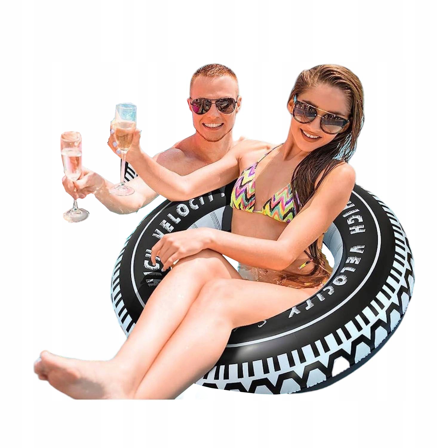 

Koło Do Pływania Opona Dmuchane Basen Plaża 80 cm